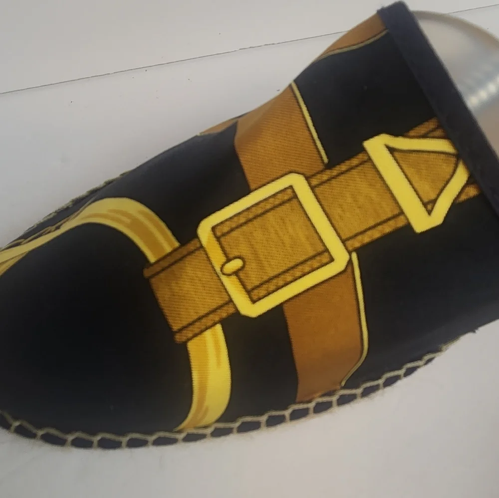 Respoke Eperon Chasse Navy Gold Hermes Espadrille 41